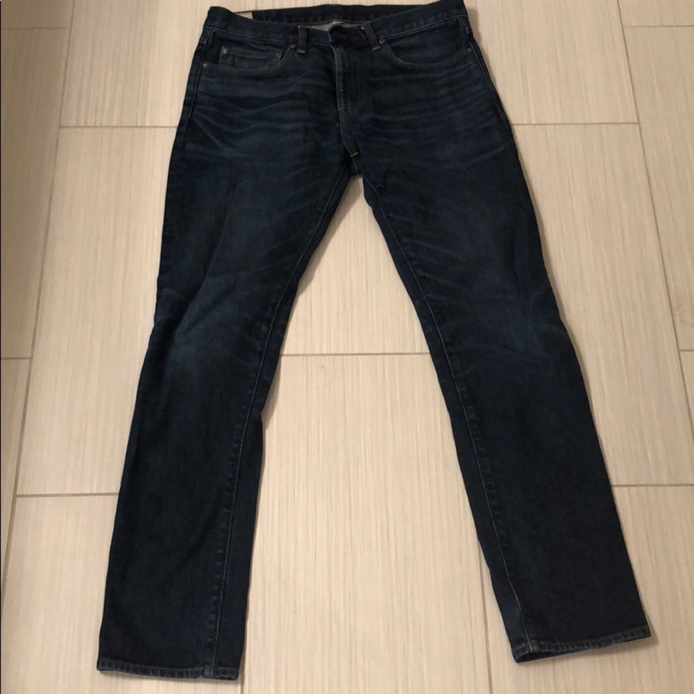 JCrew 484 Slim Fit Denim - 33w 32l dark Kurabo